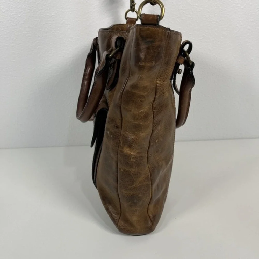 Ellington‎ Brown Leather Tote Bag with Front Pocket